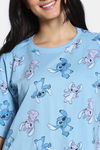 Zivame 2 Mile Fashion Knit Cotton Loungewear Set - Dusk Blue — thumbnail 6